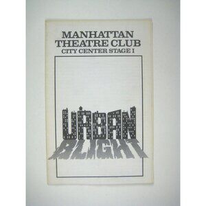 Urban Blight Manhattan Theatre Club Stage I Program 1988 Durang Fuller Fishburne